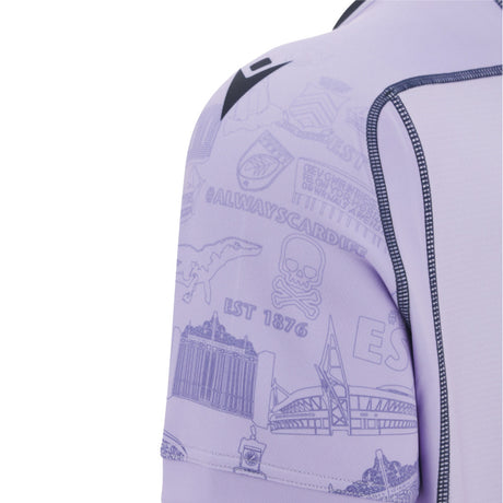 2025-2026 Cardiff Rugby Training Jersey (Lilac)_3