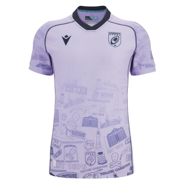 2025-2026 Cardiff Rugby Training Jersey (Lilac)_0