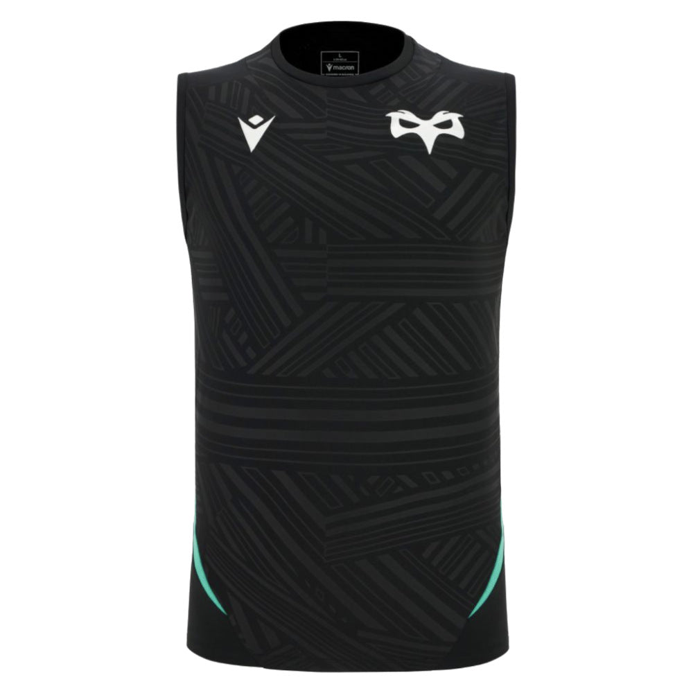2025-2026 Ospreys Training Poly Sleeveless Shirt (Black) (Your Name)_2