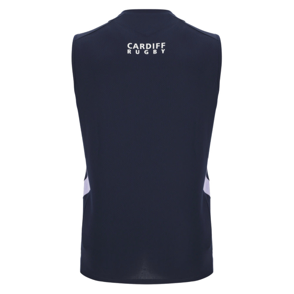 2025-2026 Cardiff Blues Training Poly Sleeveless Shirt (Navy)_2
