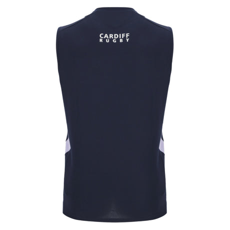 2025-2026 Cardiff Blues Training Poly Sleeveless Shirt (Navy)_2