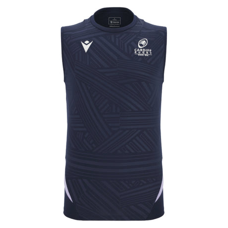 2025-2026 Cardiff Blues Training Poly Sleeveless Shirt (Navy)_0