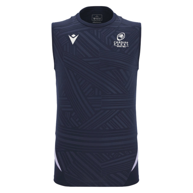 2025-2026 Cardiff Blues Training Poly Sleeveless Shirt (Navy)_0