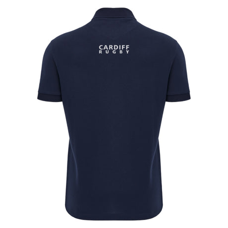 2025-2026 Cardiff Blues Rugby Ath Cotton Polo Shirt (Navy)_2