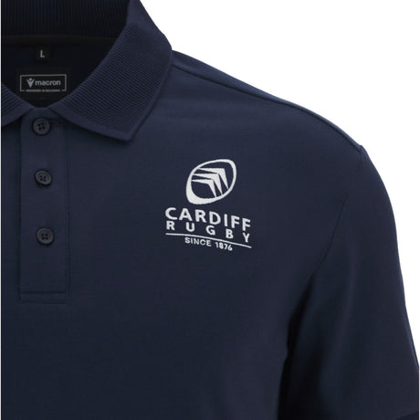 2025-2026 Cardiff Blues Rugby Ath Cotton Polo Shirt (Navy)_1