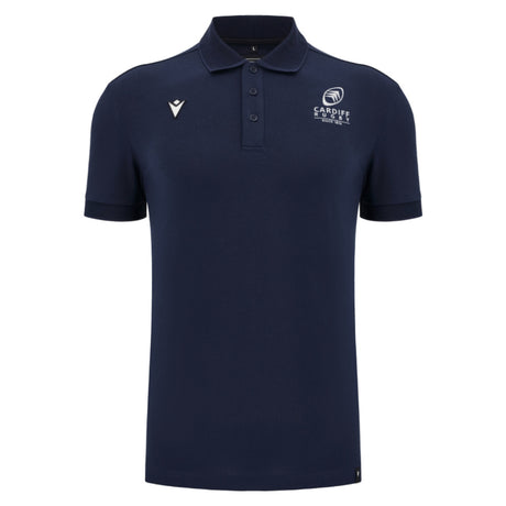 2025-2026 Cardiff Blues Rugby Ath Cotton Polo Shirt (Navy)_0