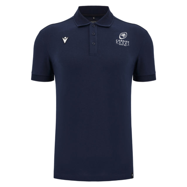 2025-2026 Cardiff Blues Rugby Ath Cotton Polo Shirt (Navy)_0