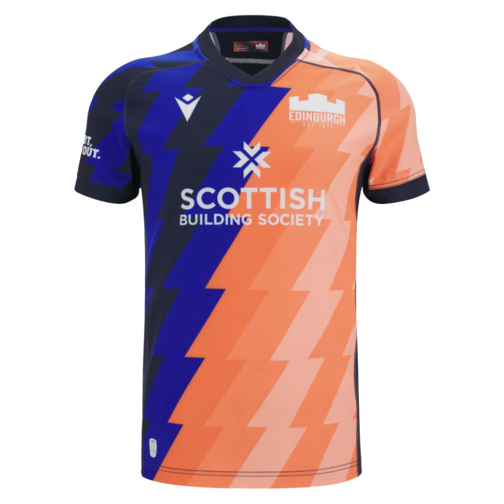 2025-2026 Edinburgh Rugby Training Jersey (Orange-Blue) (Your Name)_2