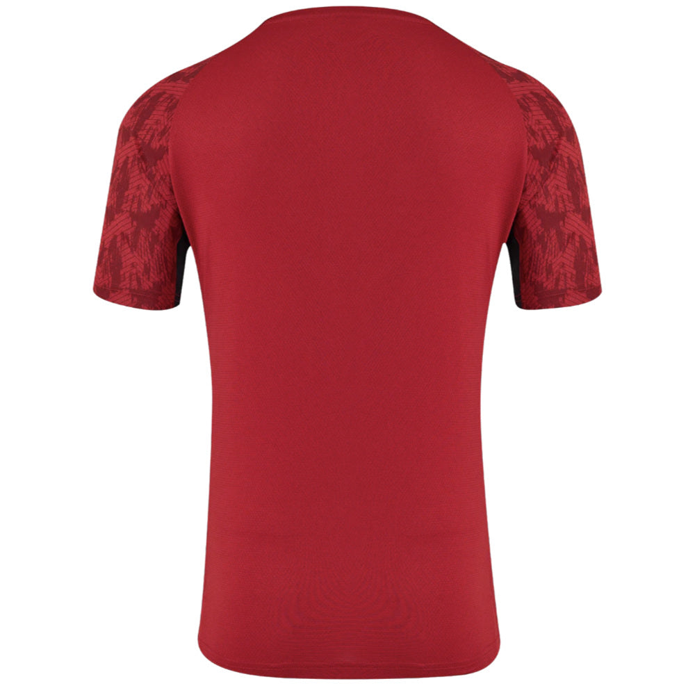2025-2026 Saracens Performance Short Sleeve Tee (Rythmic Red) (Your Name)_1