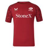 2025-2026 Saracens Performance Short Sleeve Tee (Rythmic Red) (Your Name)_2