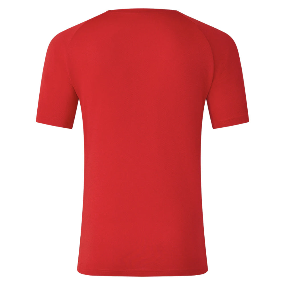 2025-2026 Saracens Pre Match Short Sleeve Tee (Red) (Your Name)_1