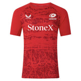 2025-2026 Saracens Pre Match Short Sleeve Tee (Red) (Your Name)_2