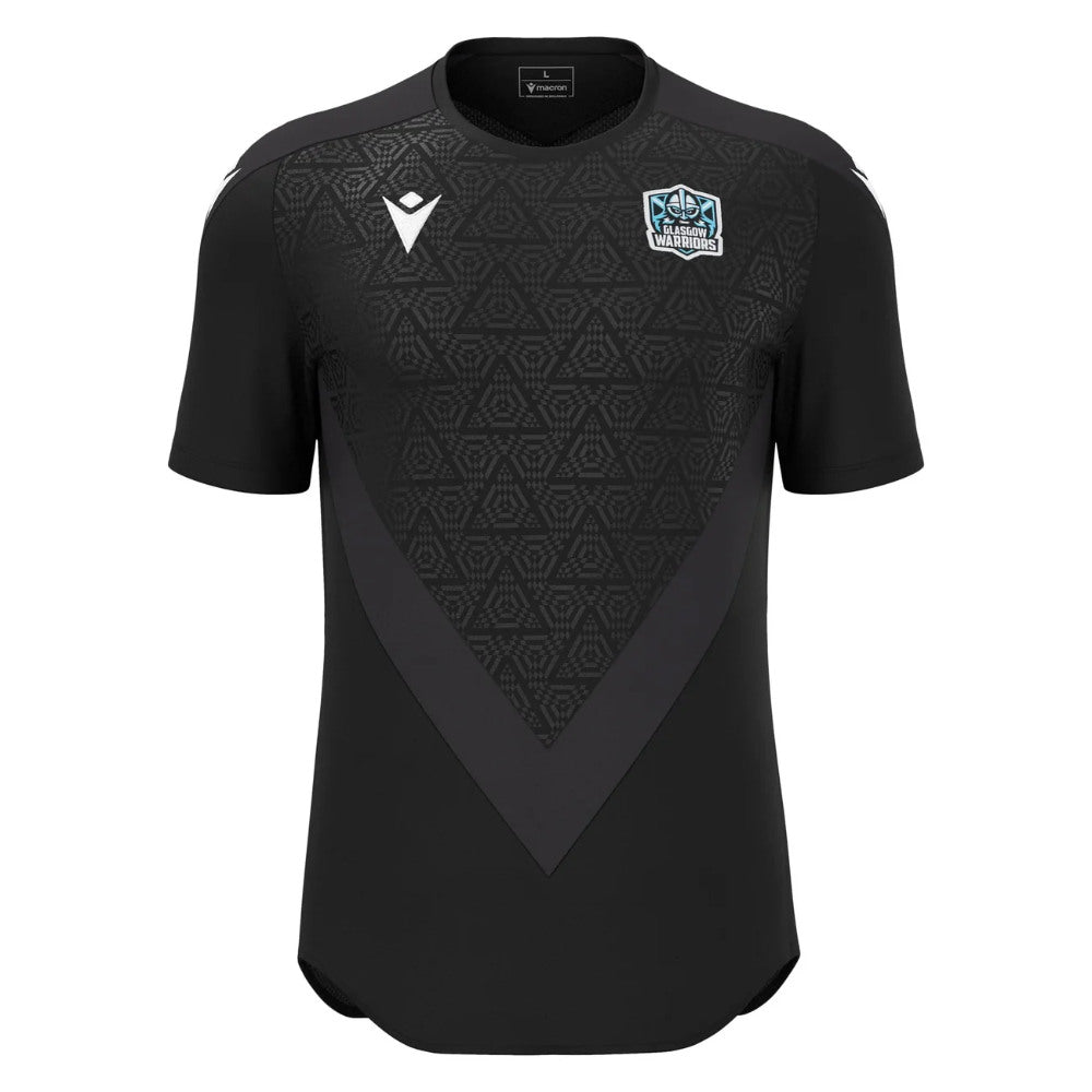 2025-2026 Glasgow Warriors Rugby Training Shirt (Black)_0