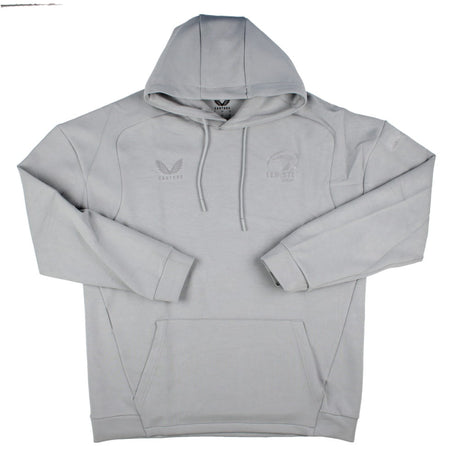 2025-2026 Leinster Rugby Travel Overhead Hoodie (Grey Marl)_0