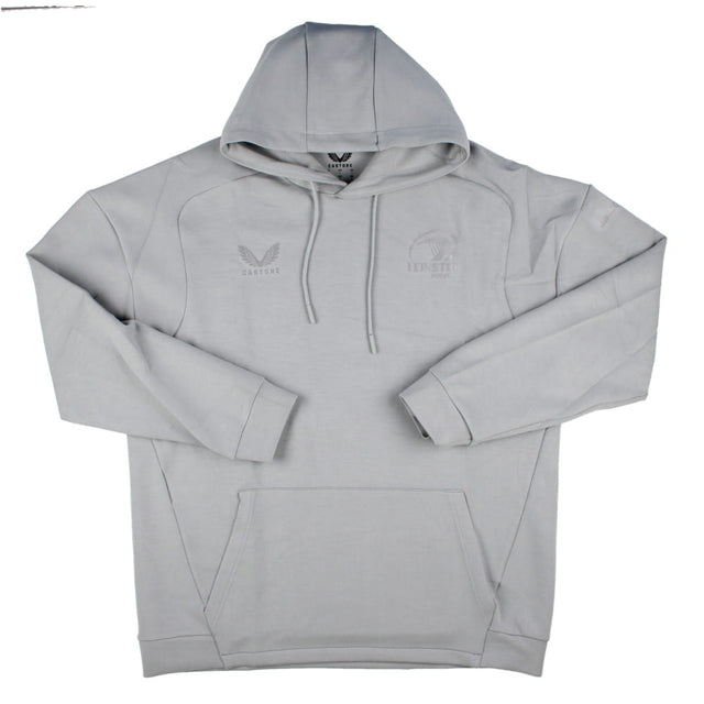 2025-2026 Leinster Rugby Travel Overhead Hoodie (Grey Marl)_0