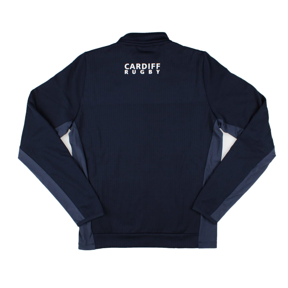 2025-2026 Cardiff Blues Rugby Travel 3D Full Zip Top (Navy)_1