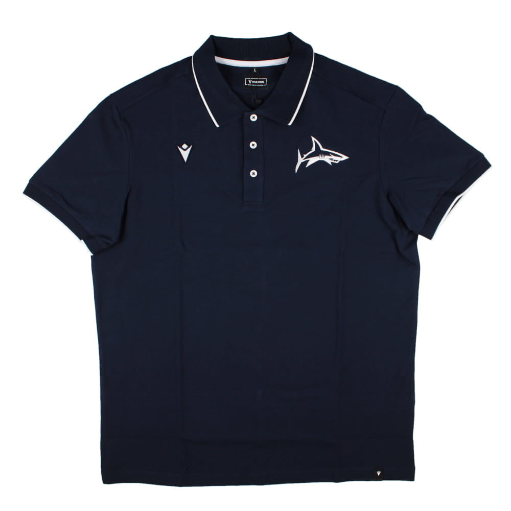 2025-2026 Sale Sharks Ath Cotton Polo Shirt (Navy)_0