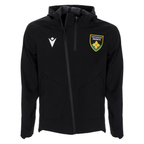 2025-2026 Northampton Saints Ath Softshell Hoody Jacket (Black)_0