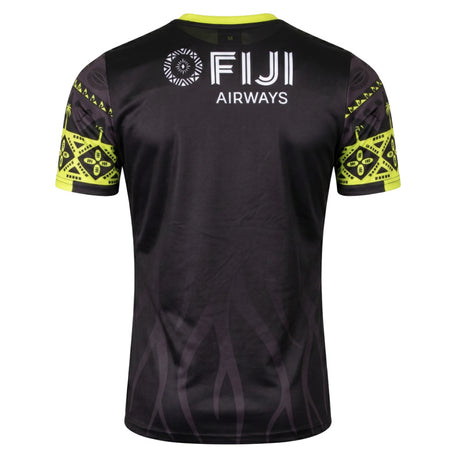 2026-2027 Fiji Rugby Pre Match Shirt (Black/Lime) (Your Name)_1