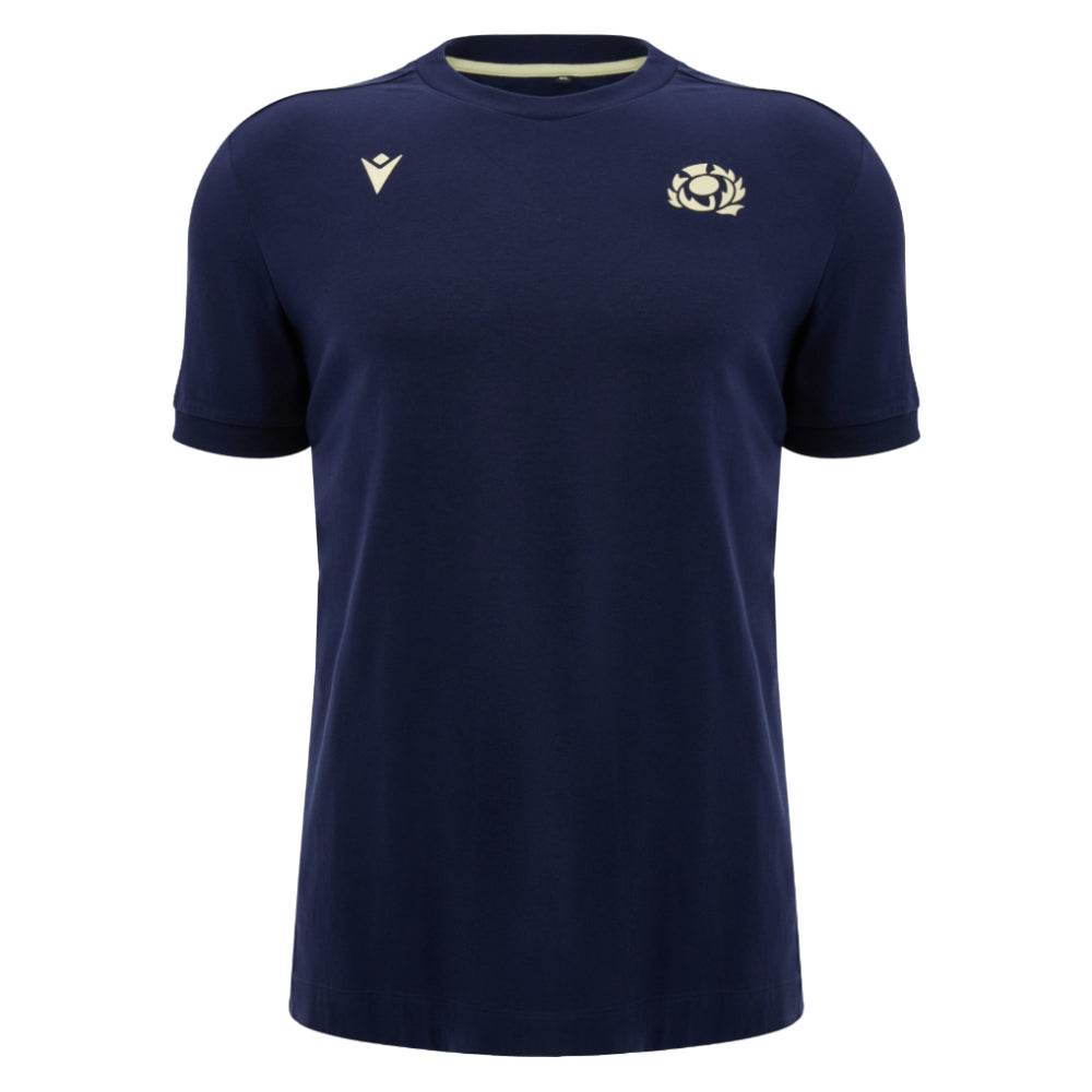 2026-2027 Scotland Rugby Ath Cotton T-Shirt (Navy) (Your Name)_2
