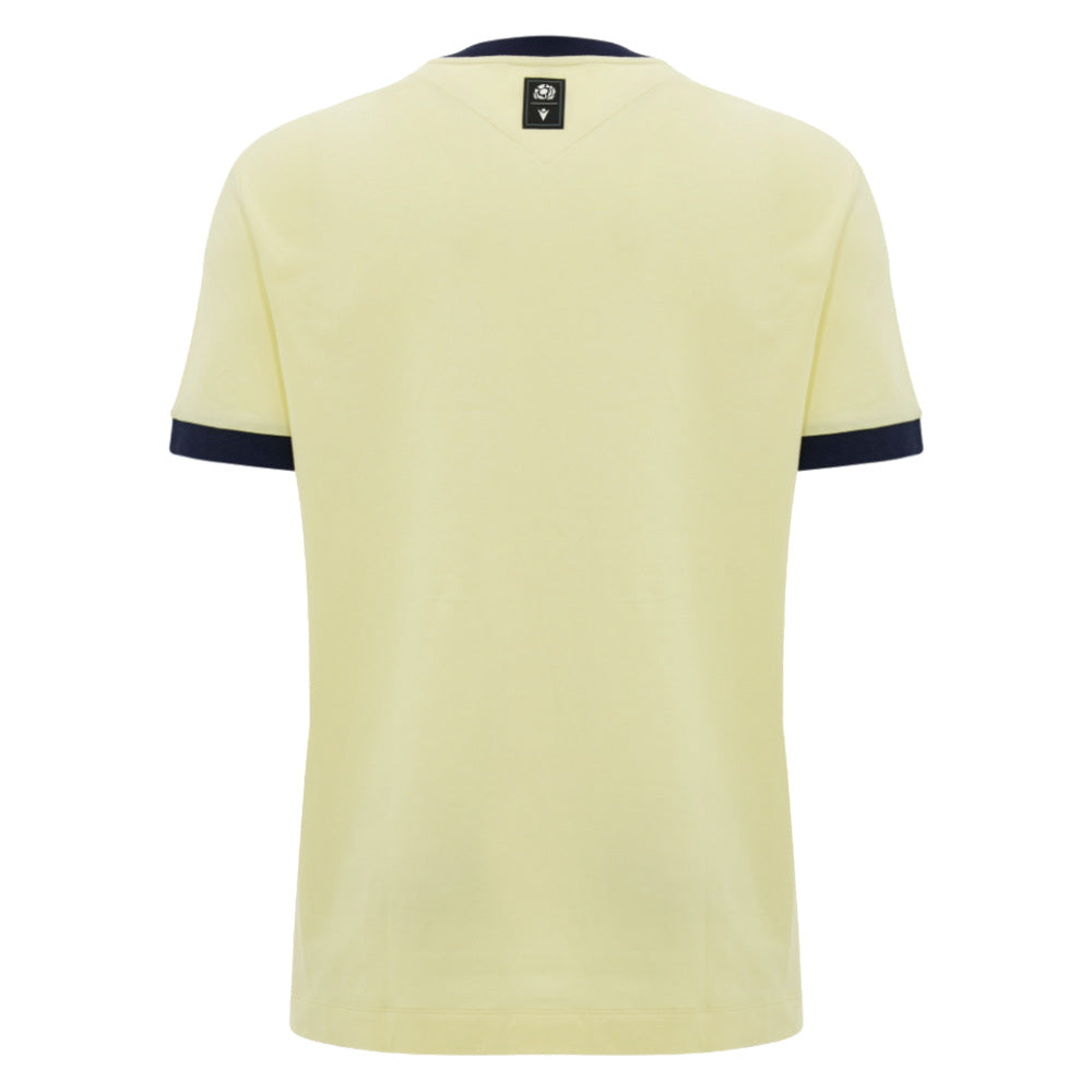 2026-2027 Scotland Rugby Ath Cotton T-Shirt (Sand) (Your Name)_1