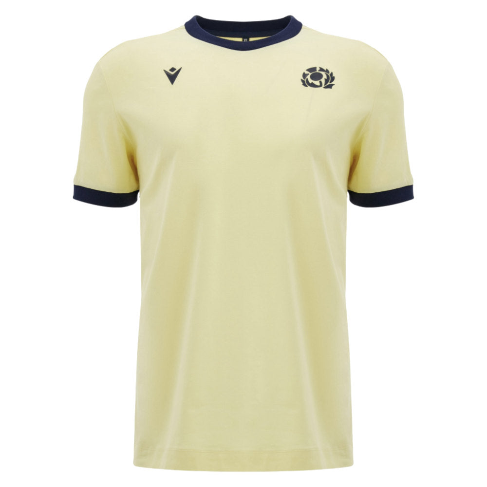 2026-2027 Scotland Rugby Ath Cotton T-Shirt (Sand)_0