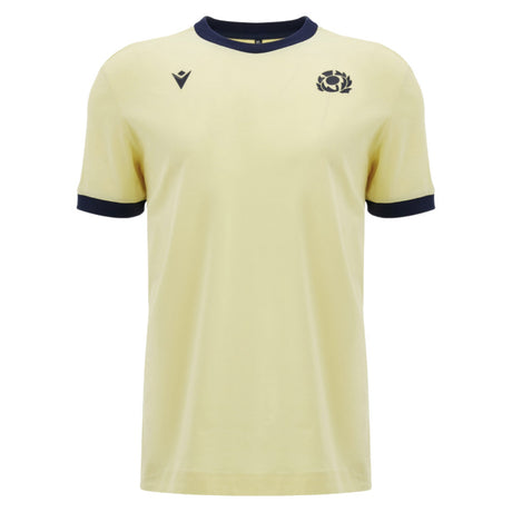2026-2027 Scotland Rugby Ath Cotton T-Shirt (Sand) (Your Name)_2