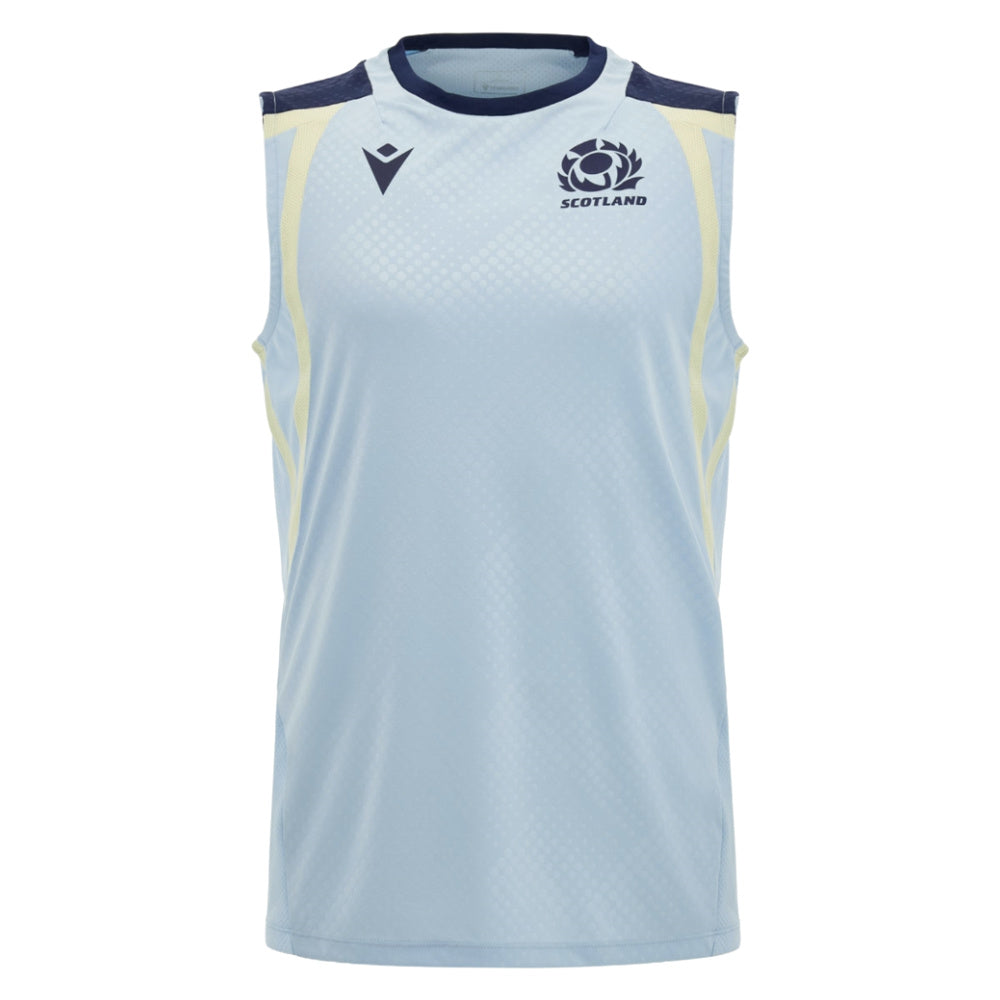 2026-2027 Scotland Rugby Sleeveless Poly Shirt (Blue) (Your Name)_2