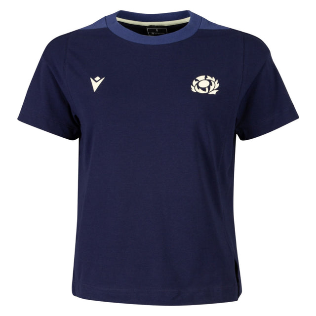 2026-2027 Scotland Rugby Ath Cotton T-Shirt (Navy) - Womens_0