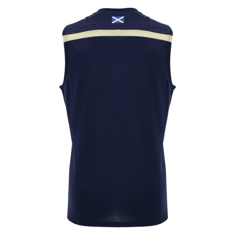 2026-2027 Scotland Rugby Poly Sleeveless Shirt (Navy) - Kids (Your Name)_1