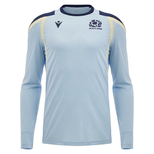 2026-2027 Scotland Rugby Training Poly LS Shirt (Blue)_0