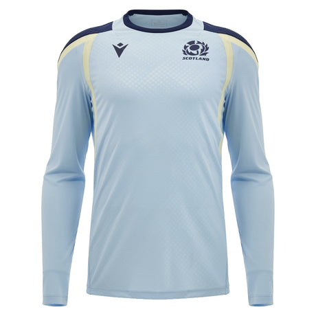 2026-2027 Scotland Rugby Training Poly LS Shirt (Blue) (Your Name)_2