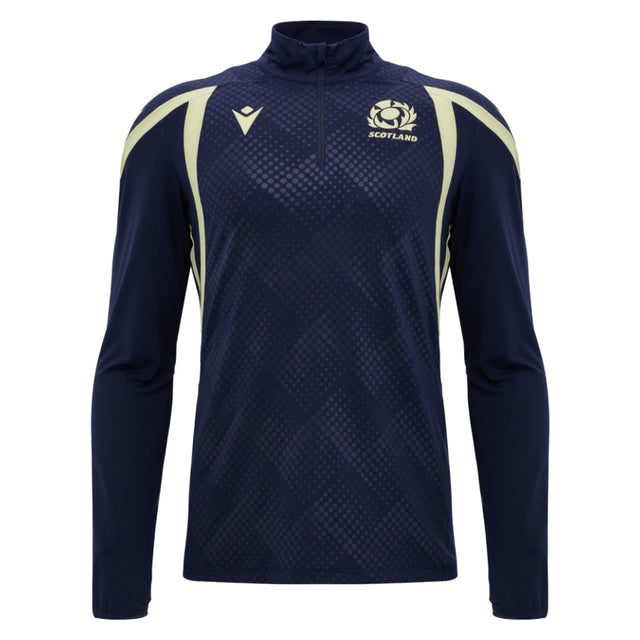 2026-2027 Scotland Rugby Training 1/4 Zip Top (Navy)_0