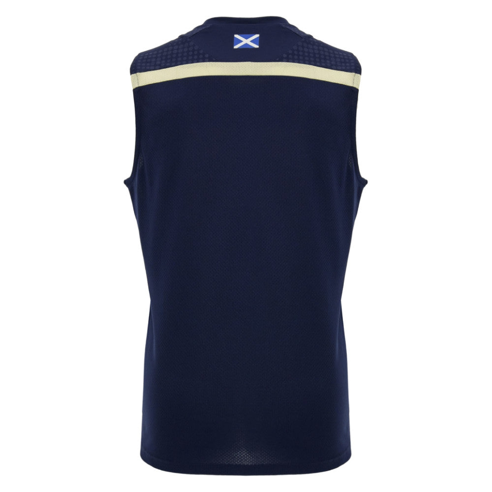 2026-2027 Scotland Rugby Sleeveless Training Shirt (Navy) (Your Name)_1