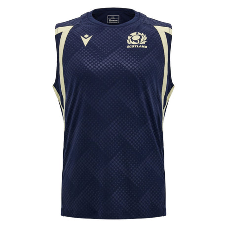 2026-2027 Scotland Rugby Sleeveless Training Shirt (Navy) (Your Name)_2