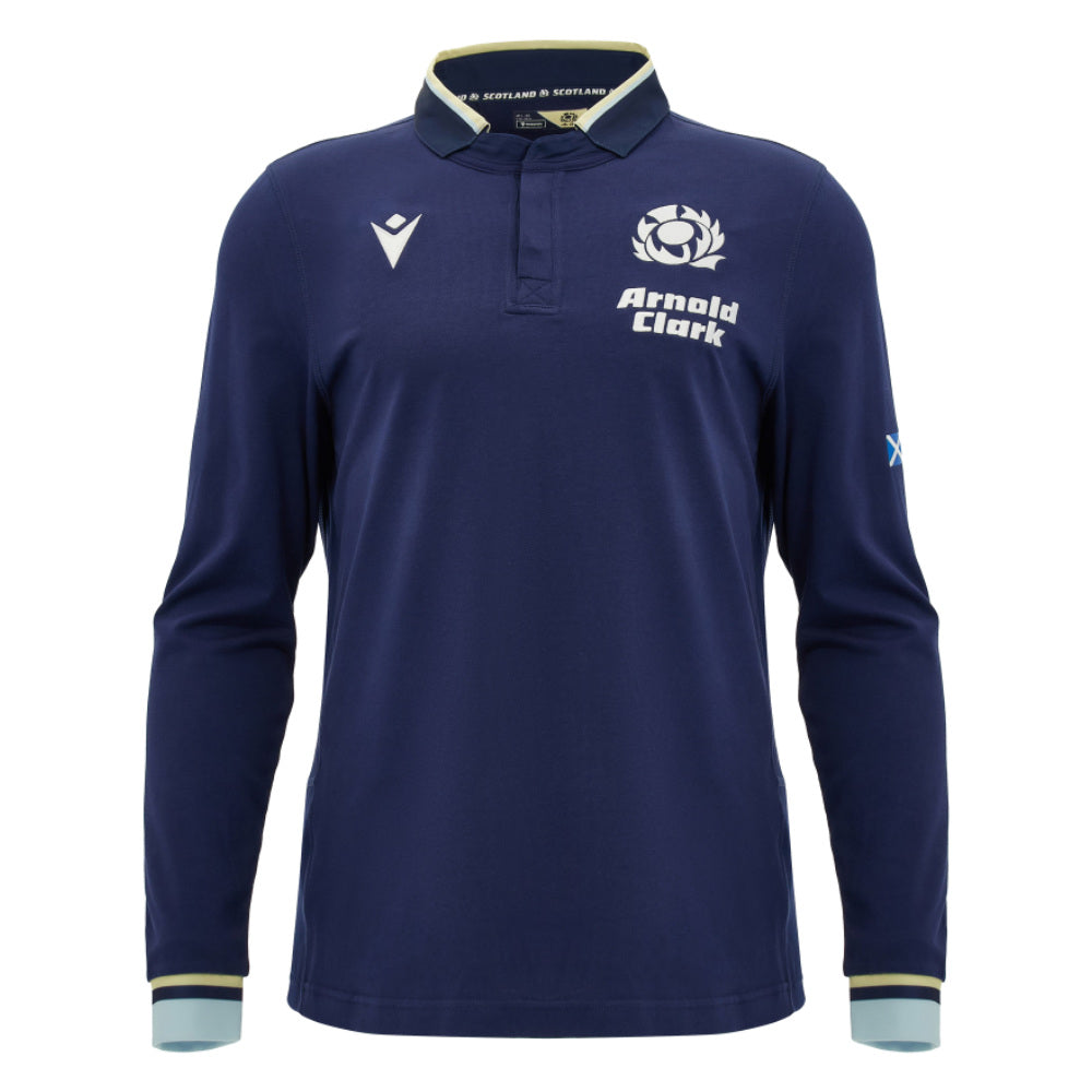 2026-2027 Scotland Home LS Cotton Rugby Shirt (Kids)_0