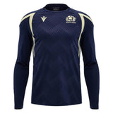 2026-2027 Scotland Rugby Training LS Shirt (Navy/Sand)_0