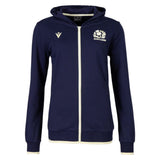 2026-2027 Scotland Rugby Travel Full Zip Hoodie (Navy/Sand) - Womens_0