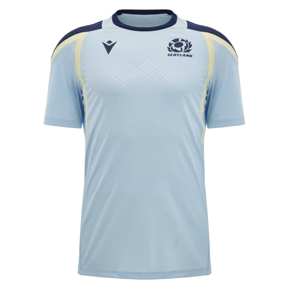 2026-2027 Scotland Rugby Training Shirt (Blue/Sand) - Kids_0