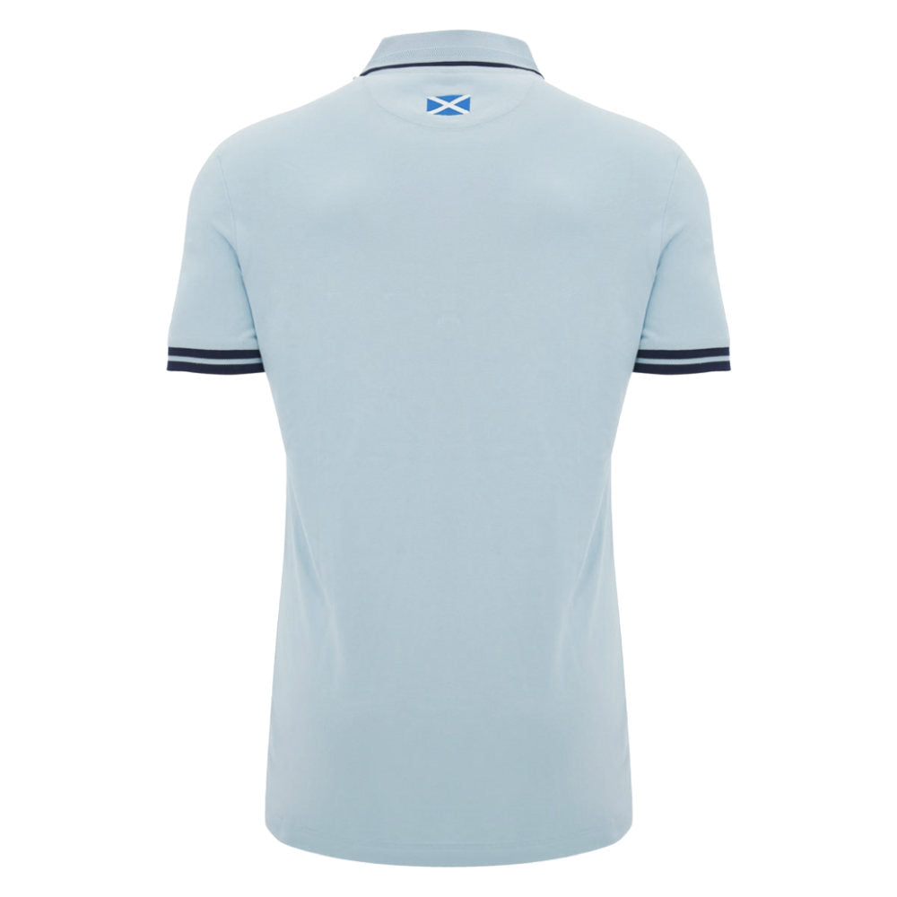 2026-2027 Scotland Rugby Travel Polo (Blue/Navy)_1