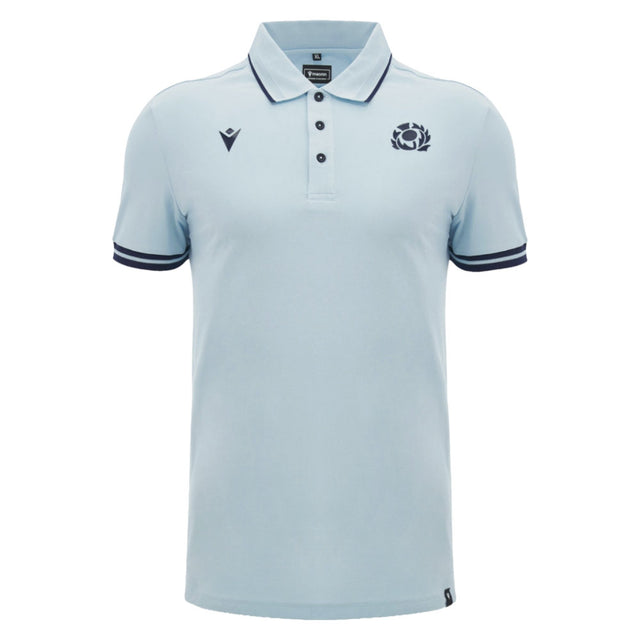 2026-2027 Scotland Rugby Travel Polo (Blue/Navy)_0