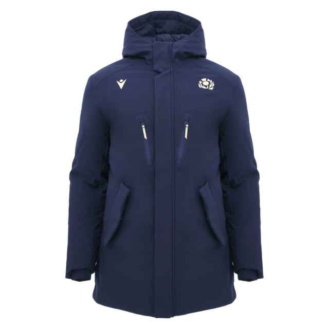 2026-2027 Scotland Rugby Ath Waterproof Long Jacket (Navy)_0