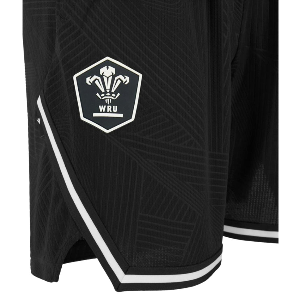 2026-2027 Wales WRU Rugby Training Shorts (Black)_2