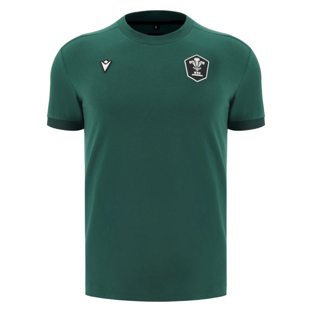 2026-2027 Wales WRU Athleisure Player Travel Tee (Green)_0