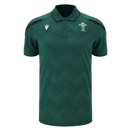 2026-2027 Wales WRU Rugby Travel Polo Shirt (Green)_0