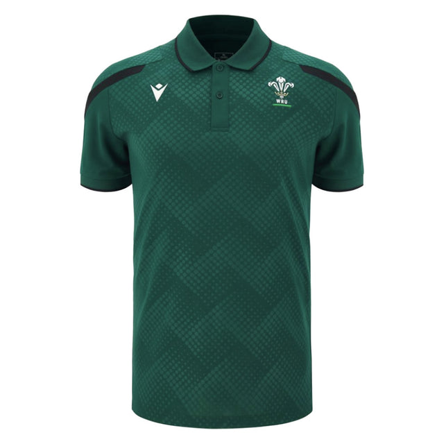 2026-2027 Wales WRU Rugby Travel Polo Shirt (Green)_0