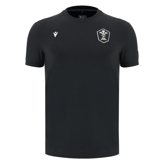 2026-2027 Wales WRU Rugby Athleisure Travel Shirt (Black)_0