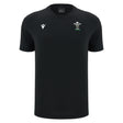 2026-2027 Wales WRU Rugby Travel Cotton T-Shirt (Black)_0