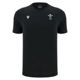 2026-2027 Wales WRU Rugby Travel Cotton T-Shirt (Black)_0