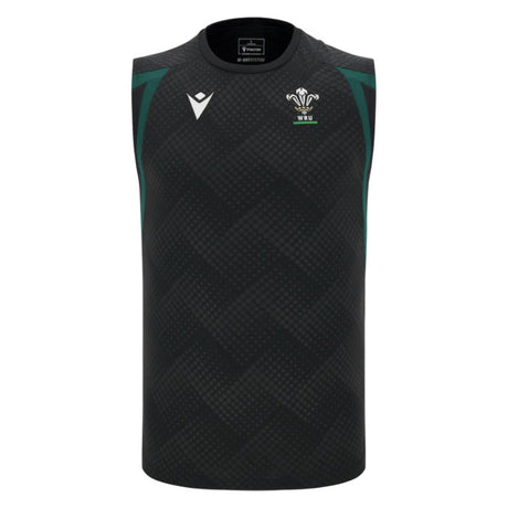 2026-2027 Wales WRU Rugby Sleeveless Training Vest (Black)_0